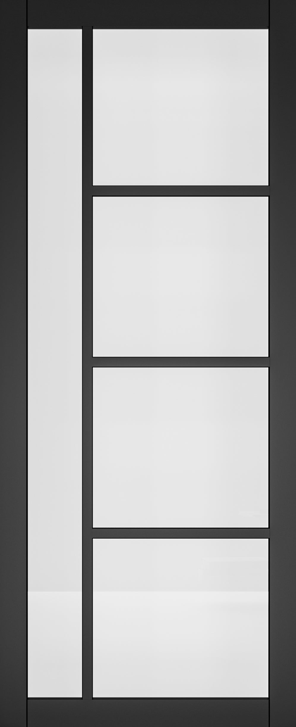 Deanta Internal Brixton Black Prefinished Glazed Door
