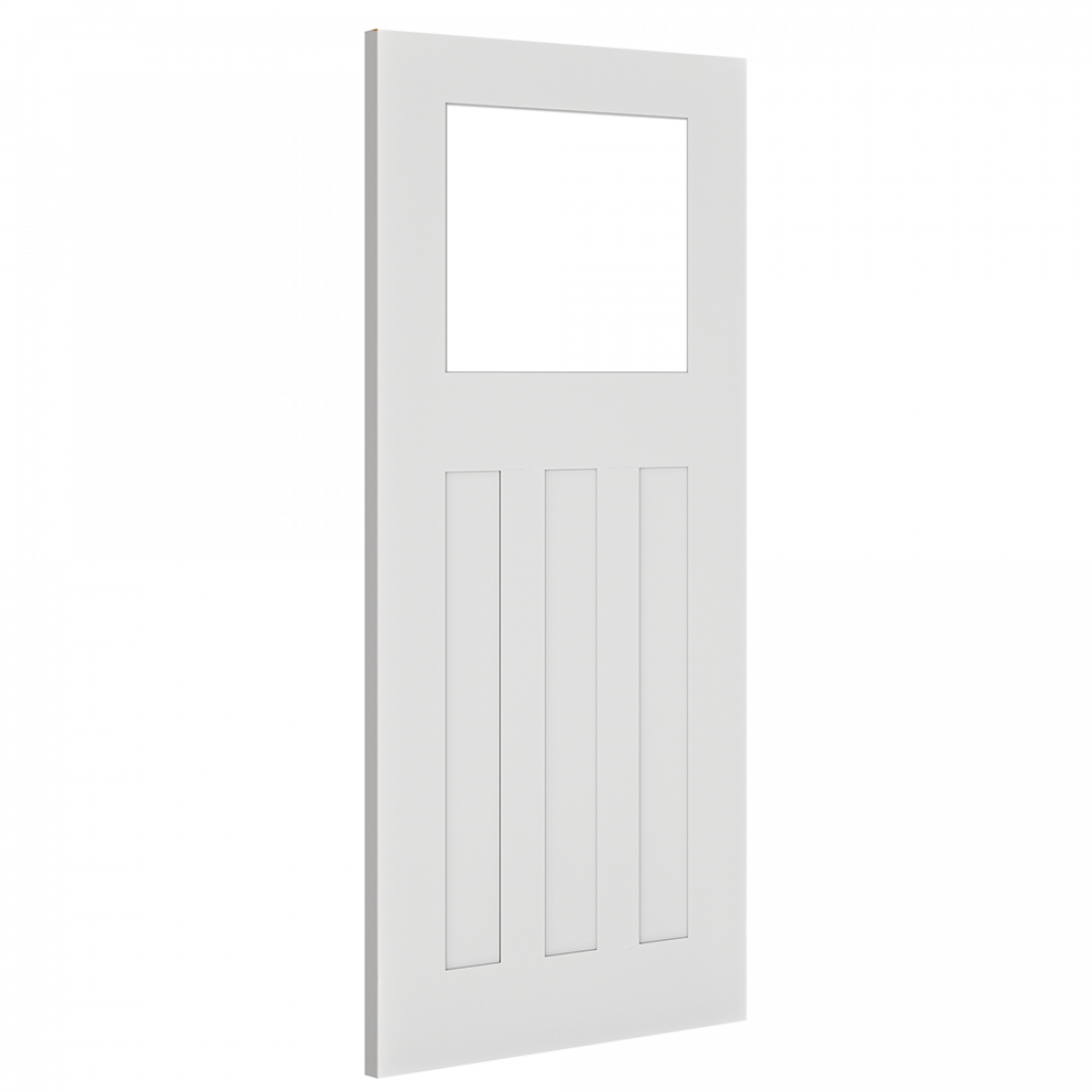 Deanta Internal Cambridge White Primed Glazed Door