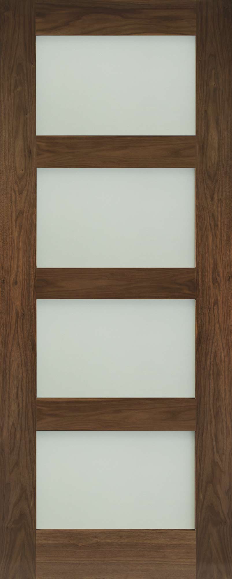 Deanta Internal Coventry Walnut Prefinished Obscure Glazed Door
