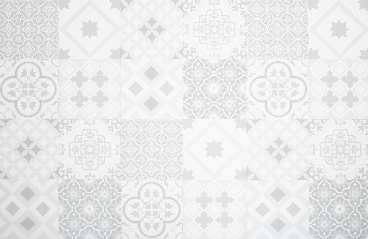 Liberty 8mm Monarch Victorian 8mm Tile Laminate Flooring Kettlebell Grey and White