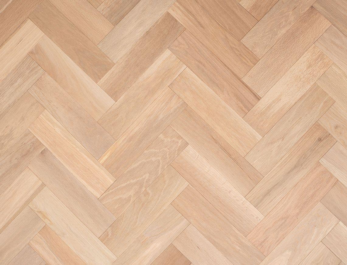 Liberty Herringbone 10 x 80mm Engineered Real Wood Flooring Natural Oak Unfinished