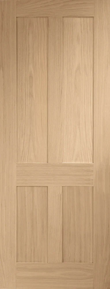 XL Joinery Oak Victorian Shaker Fire Door
