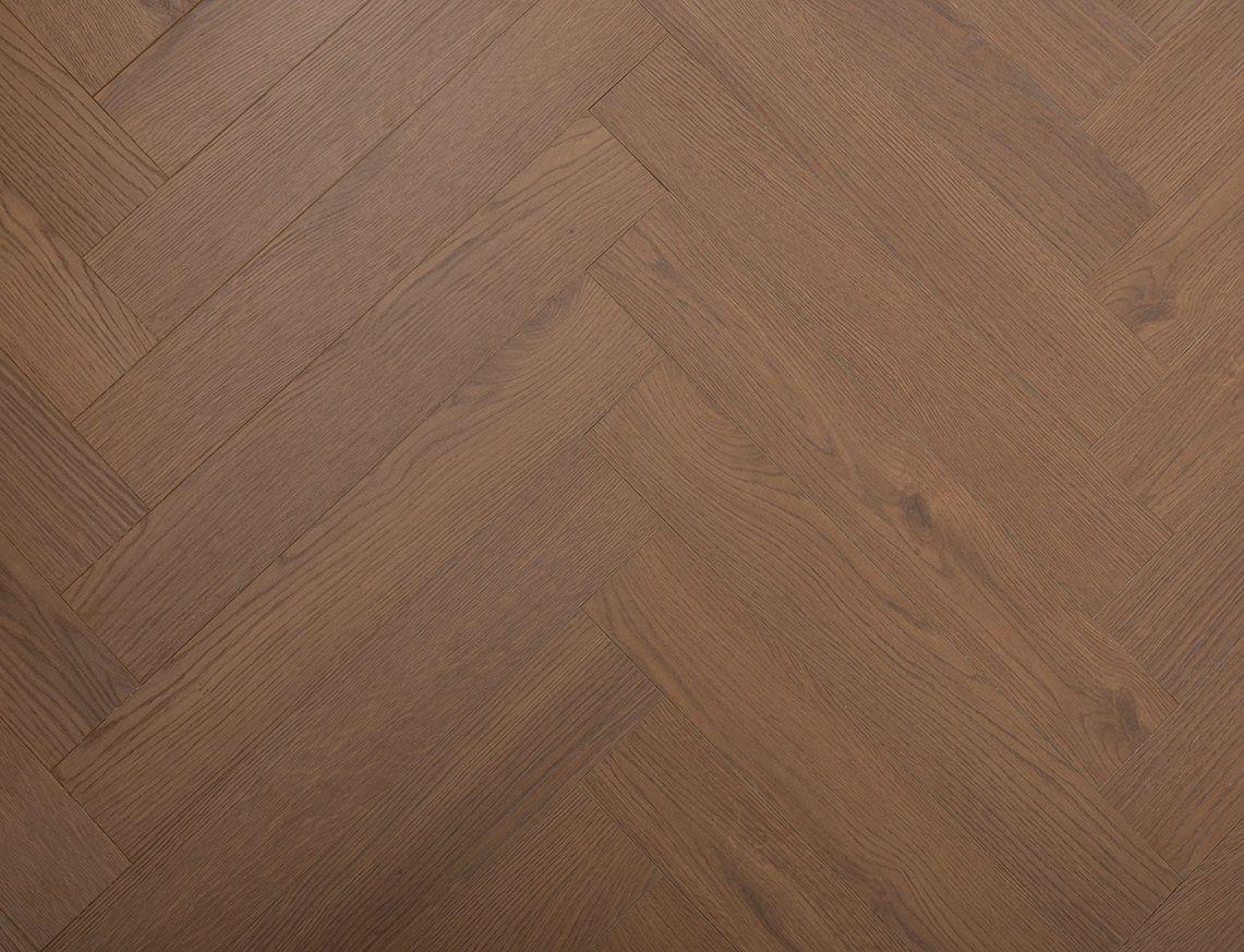 Liberty Oakleigh Romsey Dark Chocolate Oak 8mm Herringbone Laminate Flooring