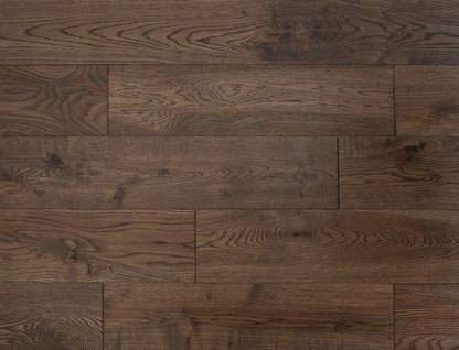 Liberty Solid Oak 18x150mm Coffee Brushed and Lacquered Solid Wood Flooring