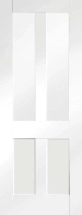 Internal White Primed Malton Shaker Clear Glazed Door