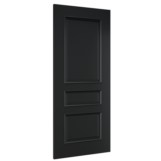 Deanta Internal Windsor Black Prefinished Door