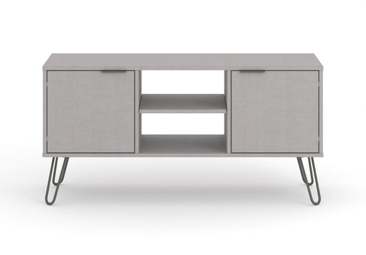 Liberty Augusta Grey Textured Finish 2 Door Flat Screen TV Unit