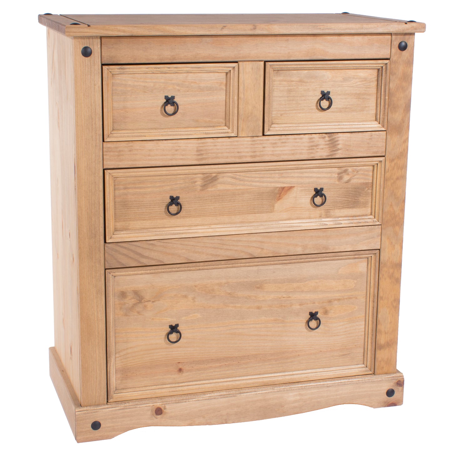 Liberty Corona Premium Waxed Pine Bedroom 2+2 Drawer Chest