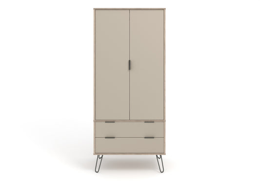 Liberty Augusta Driftwood and Calico Effect 2 Door, 2 Drawer Wardrobe