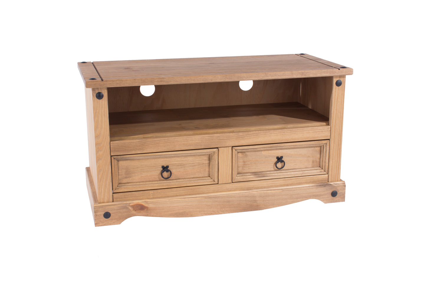 Liberty Corona Premium Waxed Pine Downstairs Flat Screen TV Unit