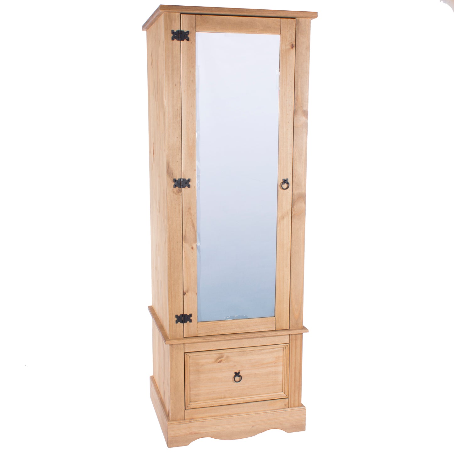 Liberty Corona Premium Waxed Pine Bedroom Armoire with Mirrored Door & Drawer