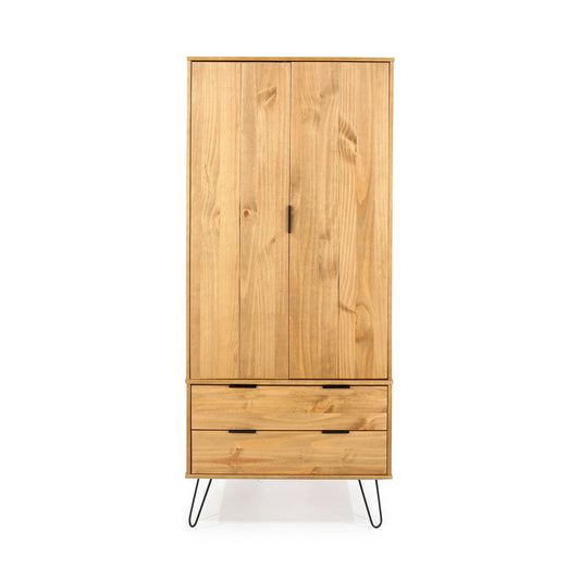 Liberty Augusta Waxed Pine 2 Door, 2 Drawer Wardrobe
