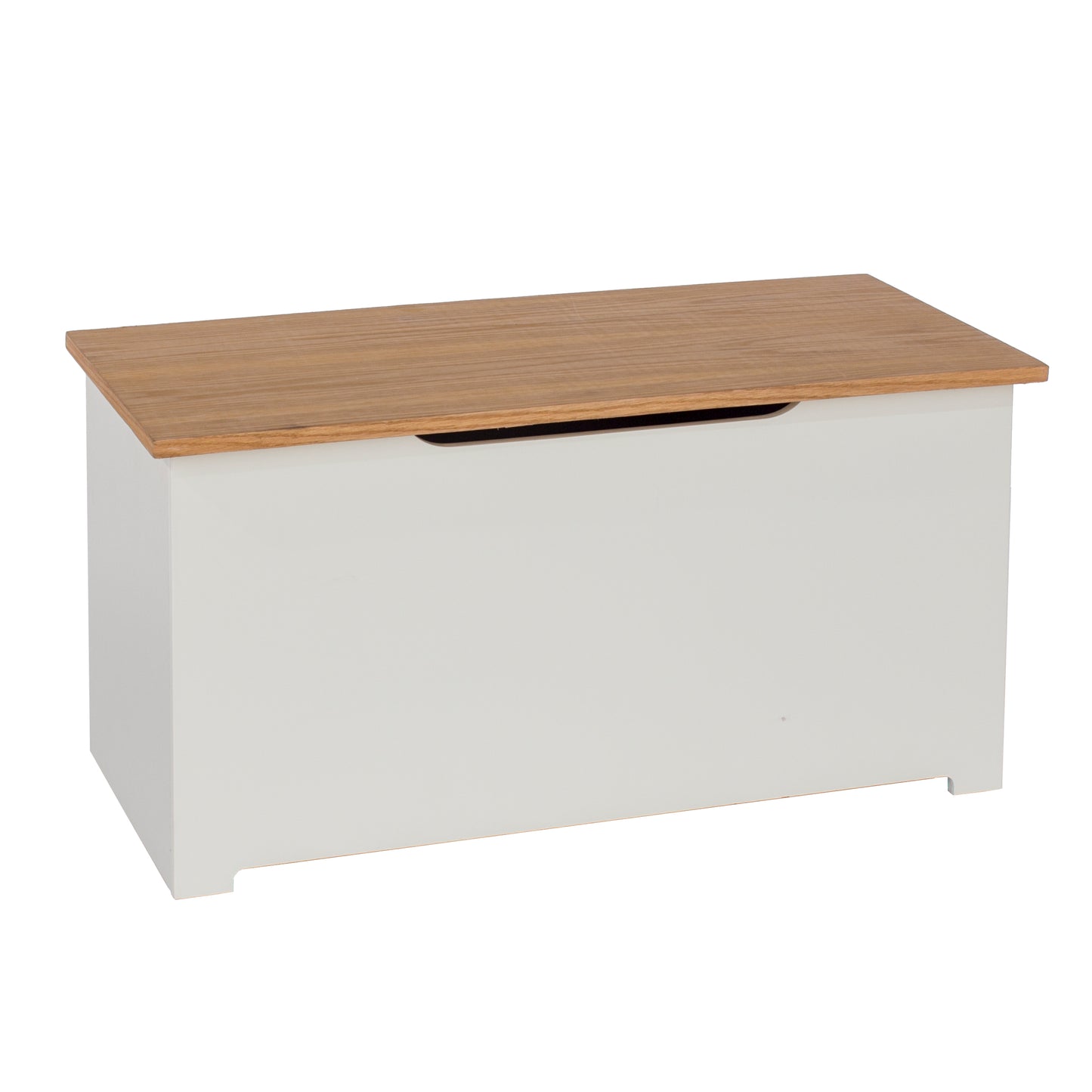 Liberty Colorado Soft White Painted Mdf with Oak Effect Tops Ottoman
