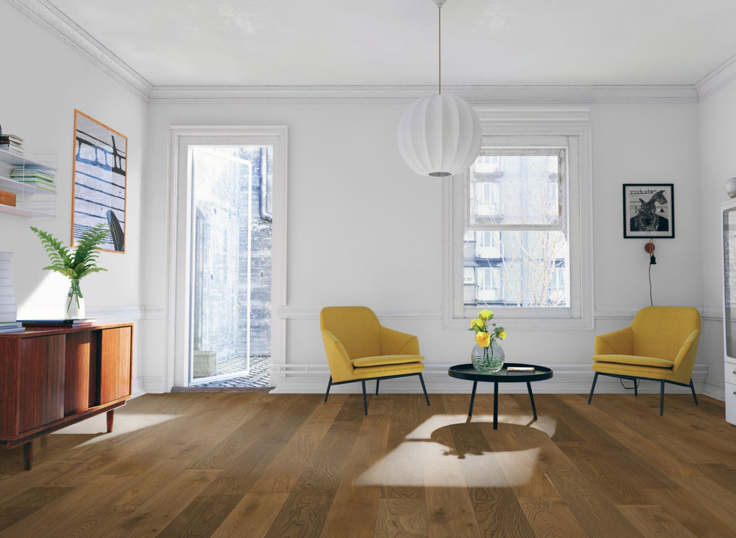 Liberty Floors Maxiply Aspen Oak Brushed Matt Lacquered Click 12x190mm 12mm Engineered Wood Flooring