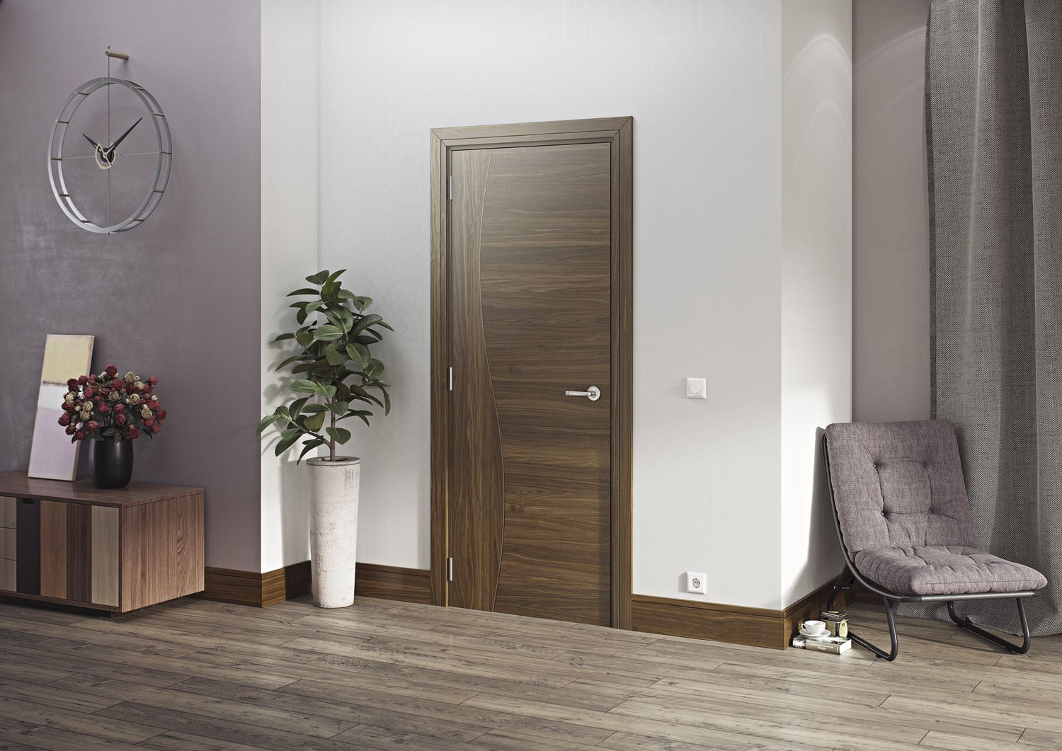 Internal walnut Doors