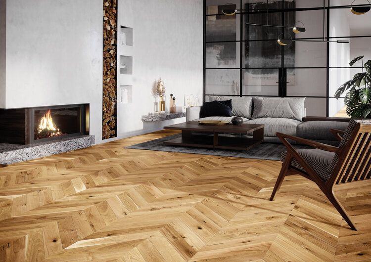 Timba Floor Engineered 14x130mm Oak Herringbone Engineered Real Wood Flooring 2070