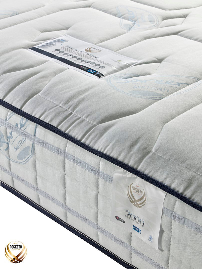 Sareer Pocketo 5ft Kingsize 2000 Pockets Sprung Mattress