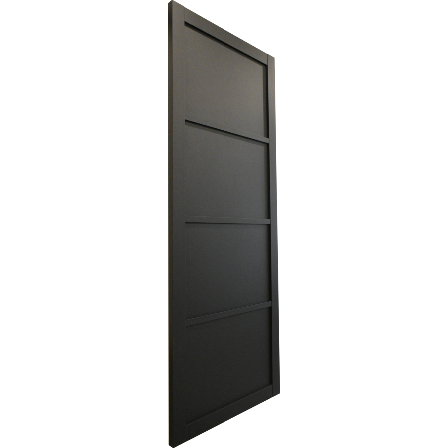 XL Joinery Internal Black Brent 4 Panel Door Fully Finished