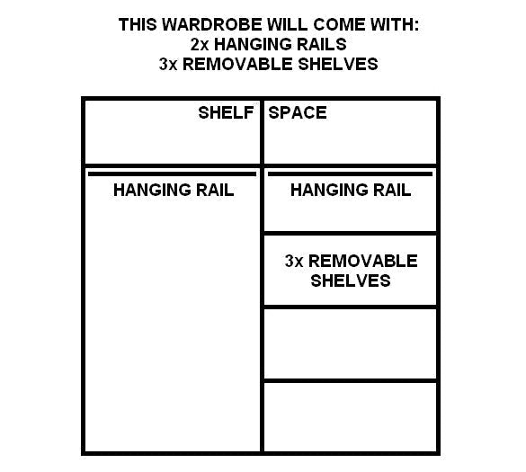 Liberty AR-03 Sliding Door Wardrobe 181cm