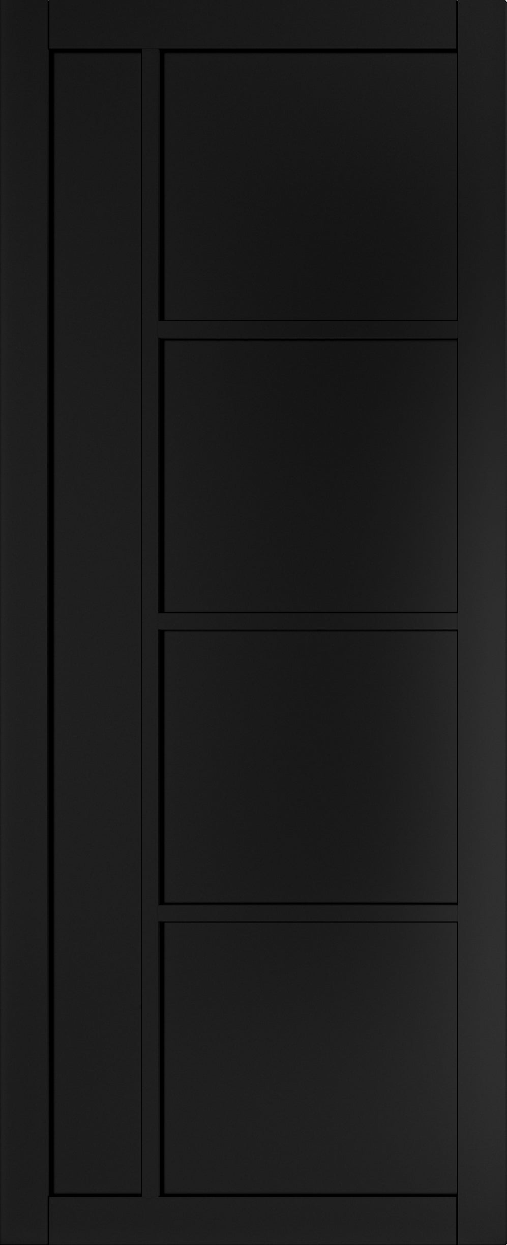 Deanta Internal Brixton Black Prefinished Door