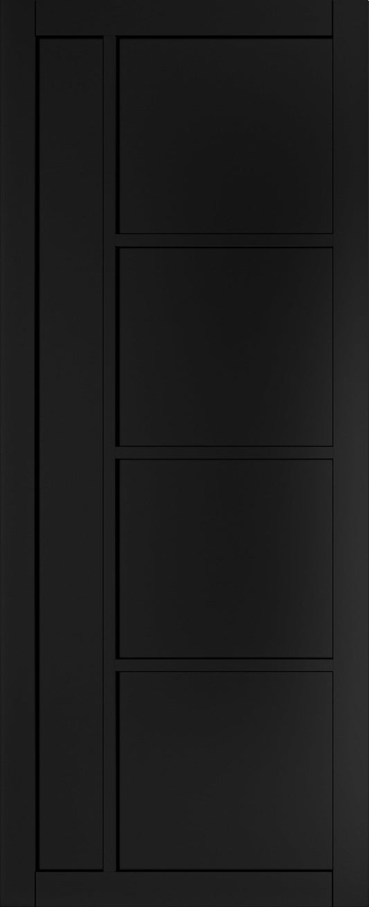 Deanta Internal Brixton Black Prefinished Door