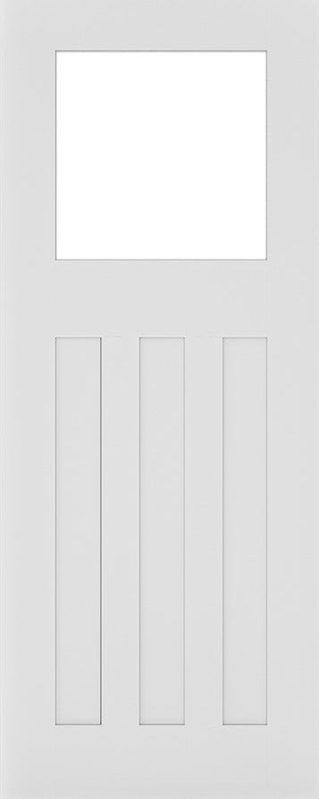 Deanta Internal Cambridge White Primed Glazed Door