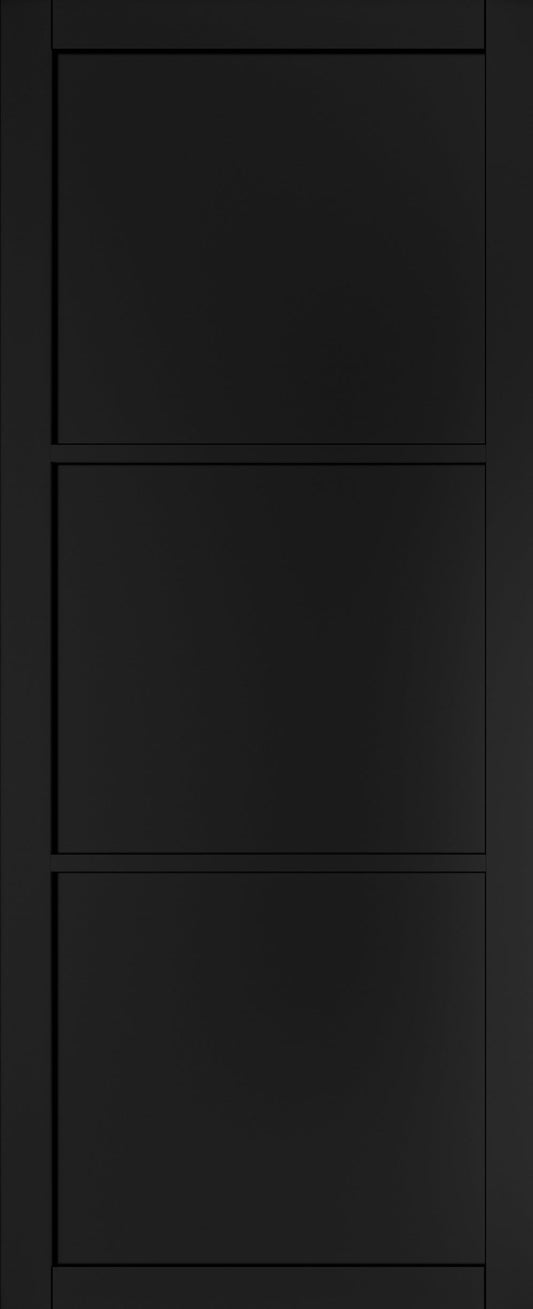 Deanta Internal Camden Black Prefinished Door