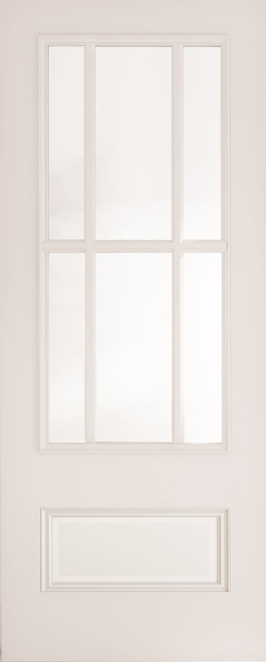 Deanta Internal Canterbury White Primed Glazed Door