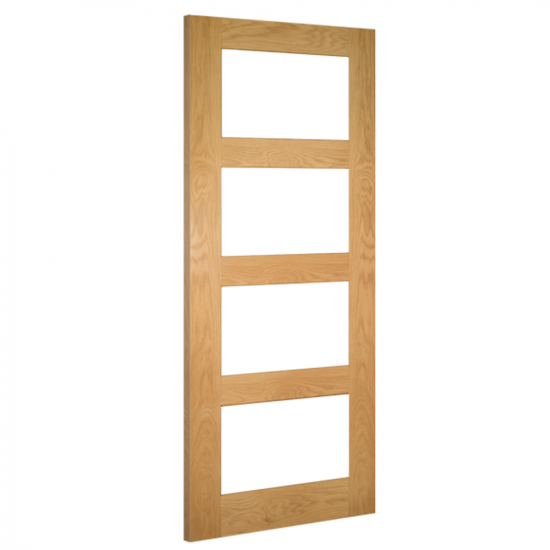 Deanta Internal Coventry Oak Prefinished Glazed Fire Door