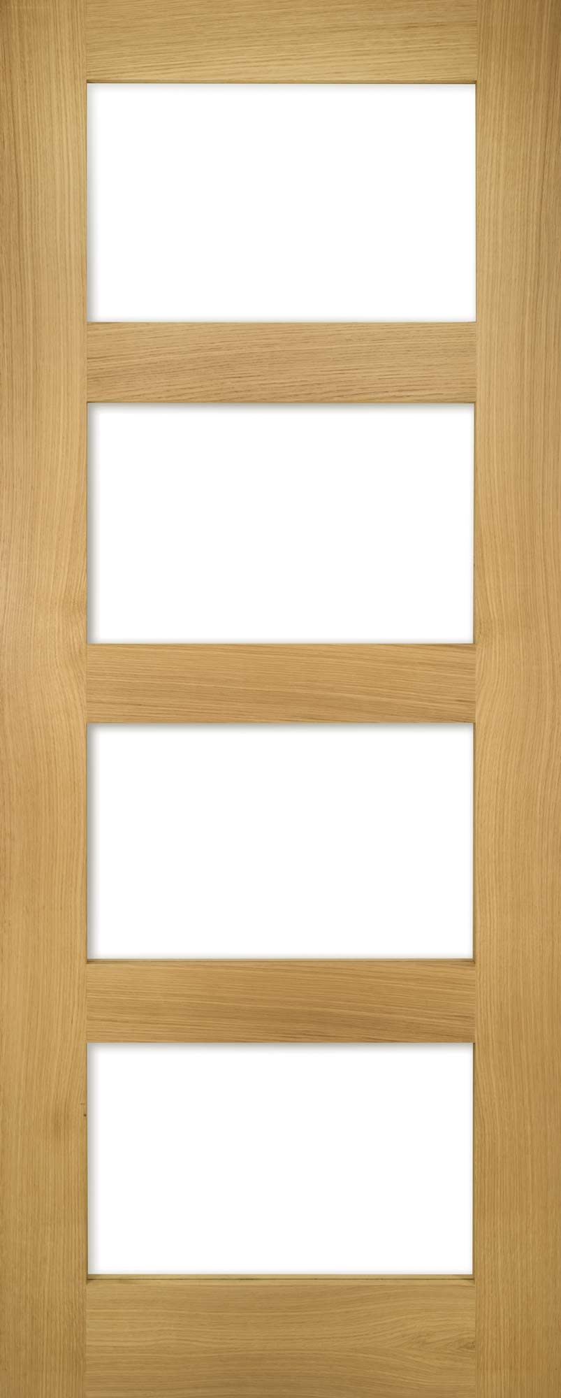 Deanta Internal Coventry Oak Prefinished Glazed Fire Door