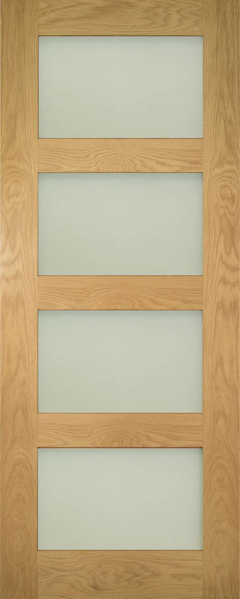 Deanta Internal Coventry Oak Unfinished Glazed Door