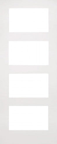 Deanta Internal Coventry White Primed Glazed Fire Door