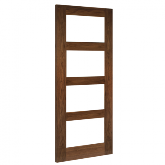 Deanta Internal Coventry Walnut Prefinished Glazed Fire Door