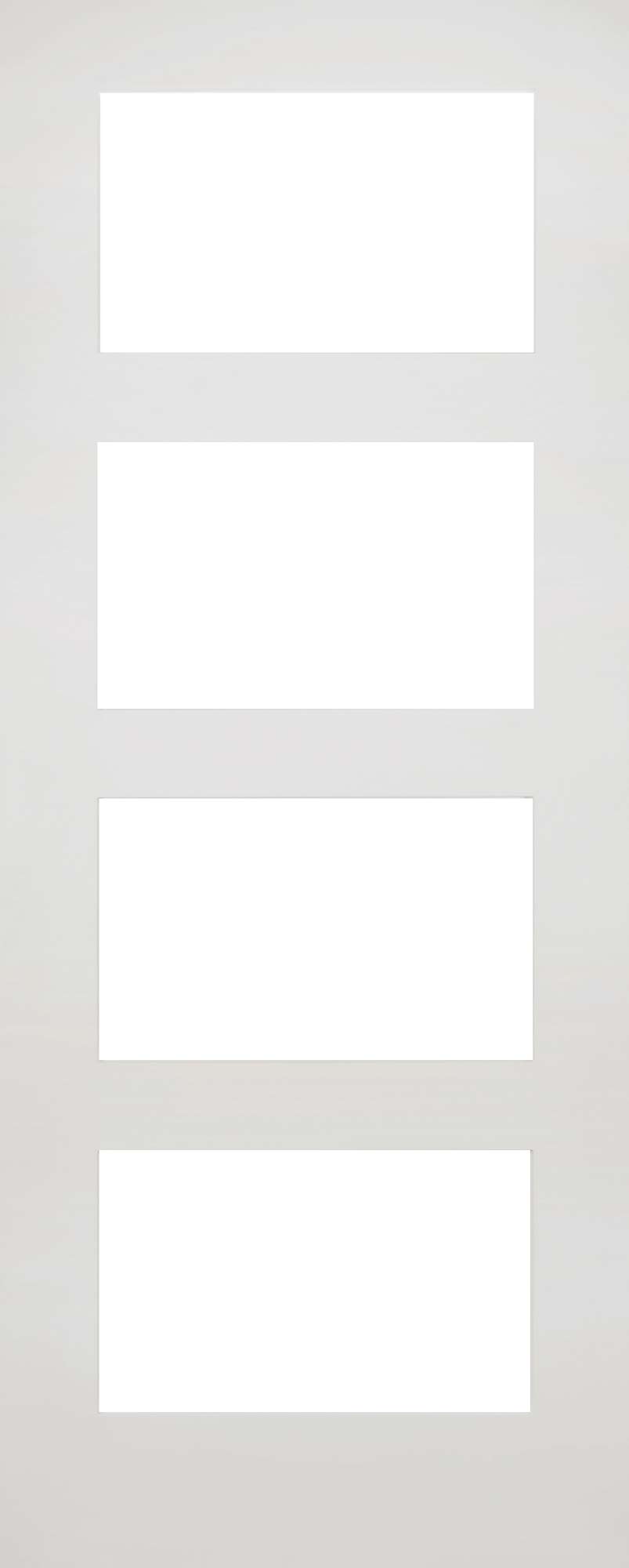 Deanta Internal Coventry White Primed Glazed Door