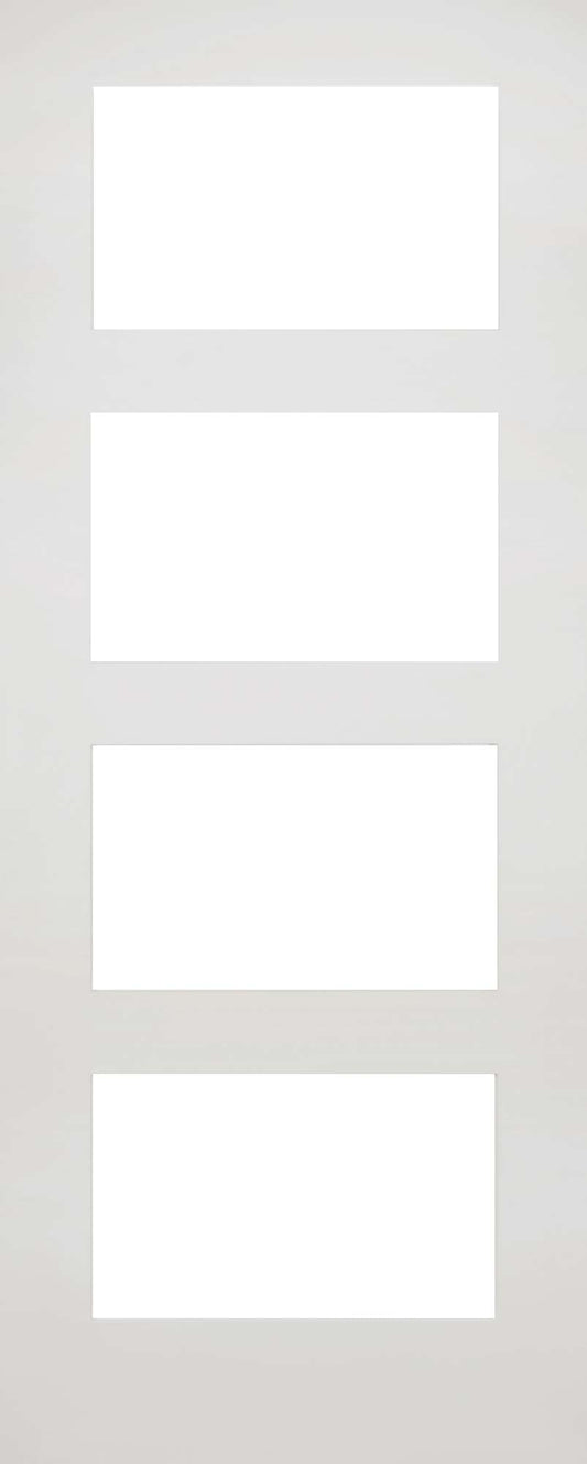 Deanta Internal Coventry White Primed Glazed Door