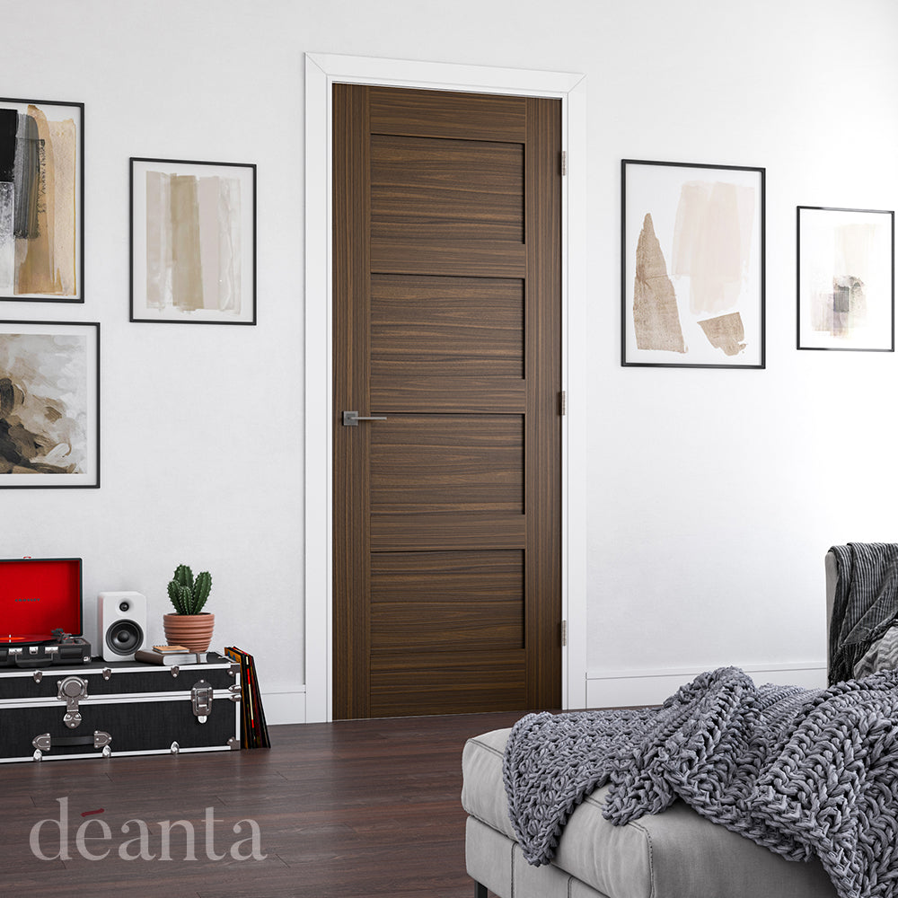 Deanta Internal Coventry Walnut Prefinished Fire Door