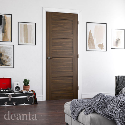 Deanta Internal Coventry Walnut Prefinished Fire Door