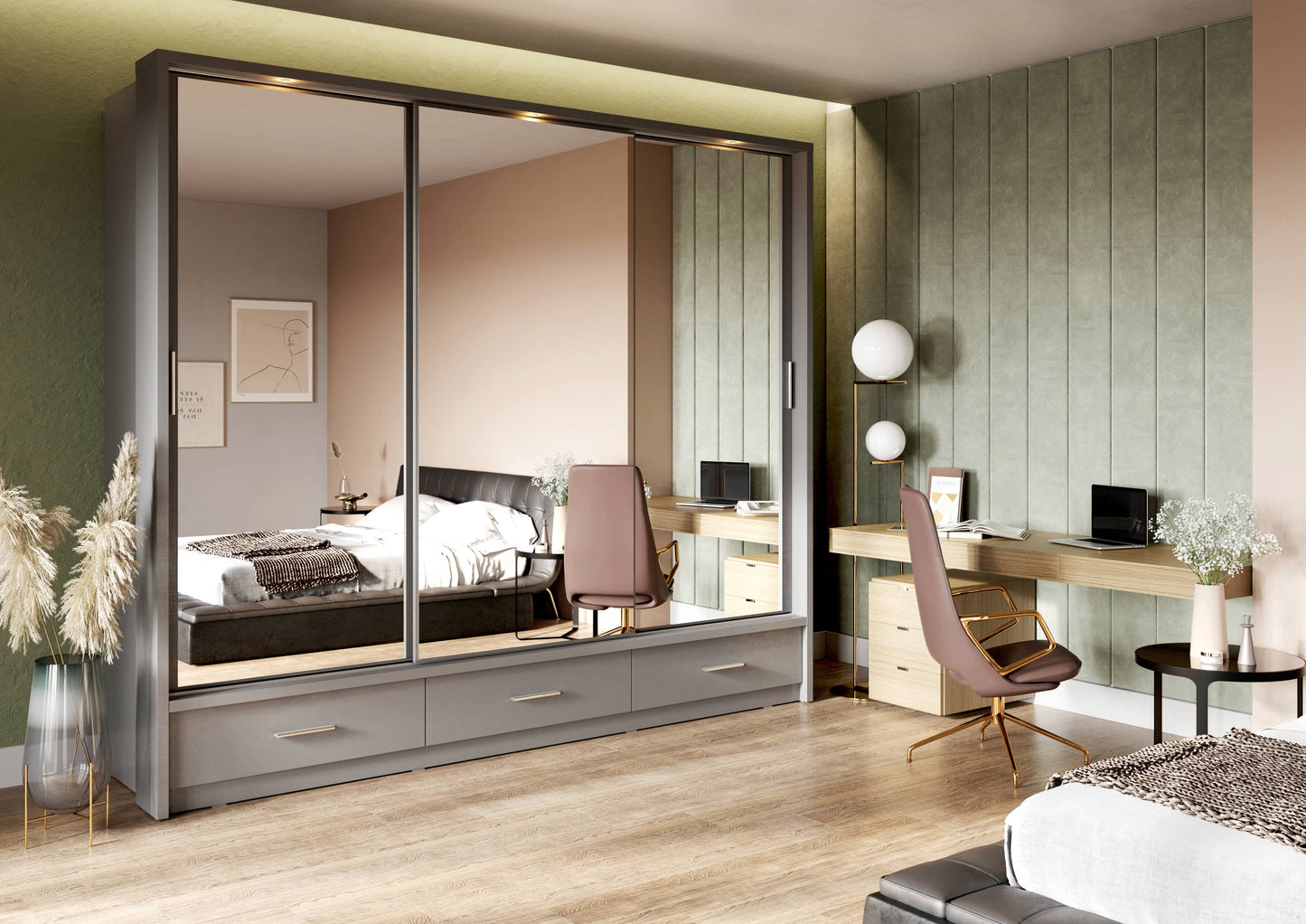 Liberty Arti 23 - 3 Sliding Door Wardrobe 250cm