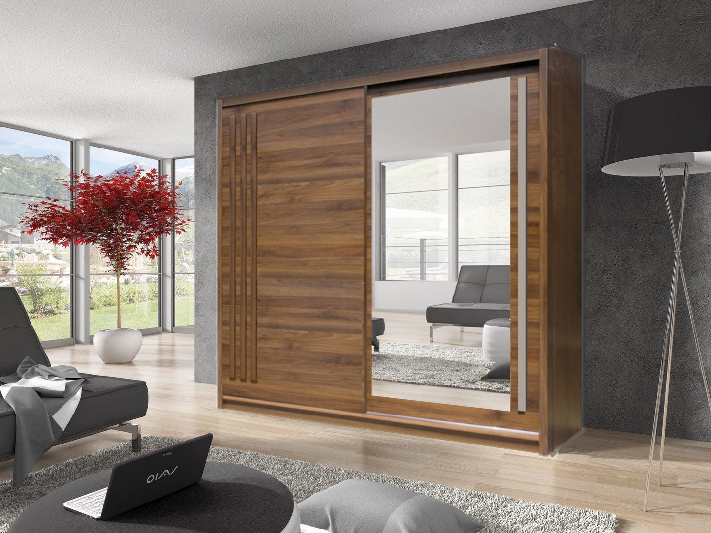 Liberty Effect 2 Sliding Door Wardrobe 200cm