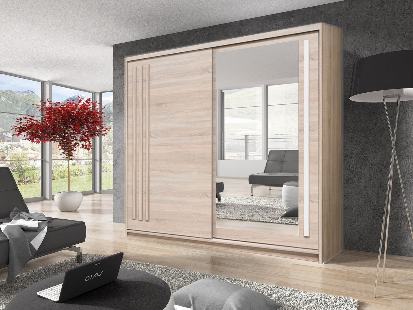 Liberty Effect 2 Sliding Door Wardrobe 200cm