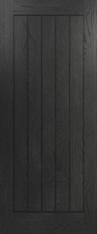 Deanta Internal Ely Black Prefinished Fire Door