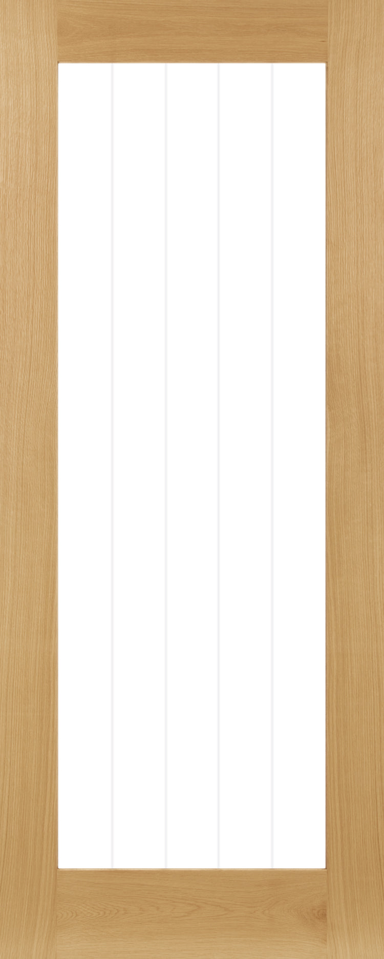 Deanta Internal Ely Oak Prefinished Glazed Door