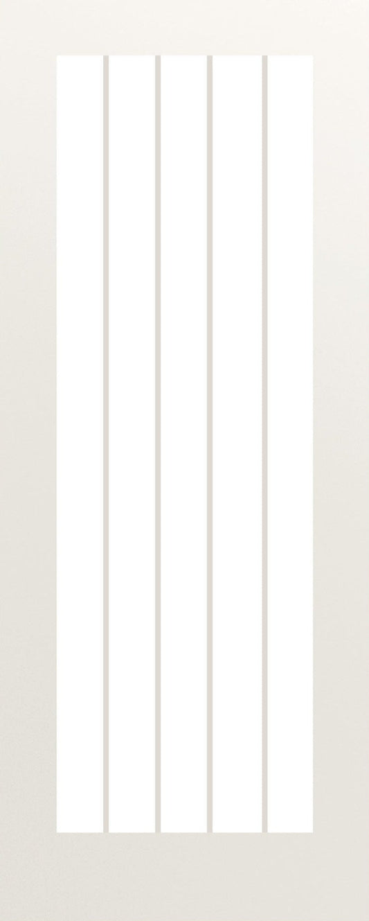 Deanta Internal Ely White Primed Glazed Door