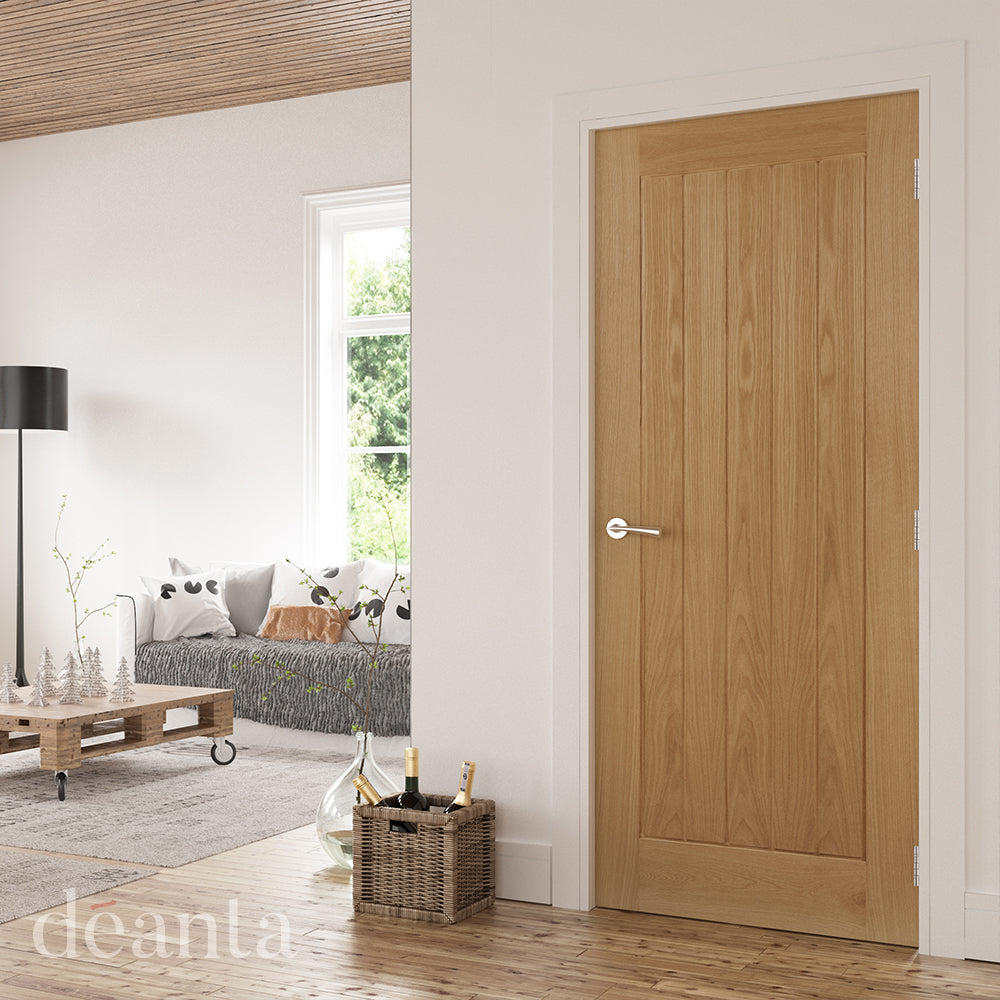 Deanta Internal Ely Oak Unfinished Fire Door