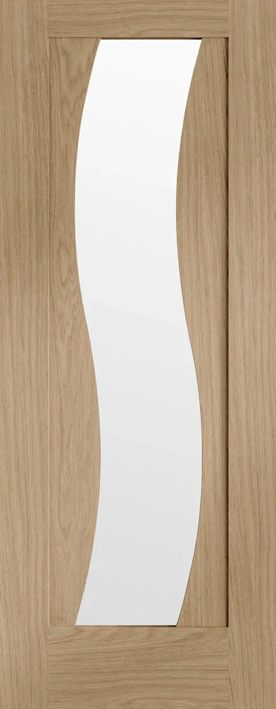 XL Joinery Internal Oak Florence Clear Glazed Door