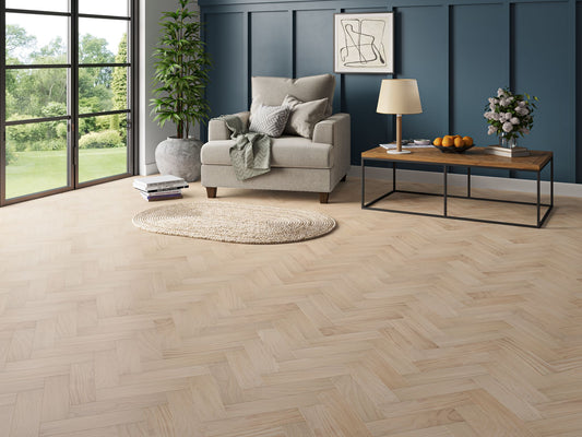Liberty Friston Oak Herringbone 10/3 x 80mm UV Oiled Engineered Real wood Flooring