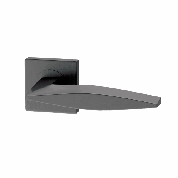 Mezan on Square Rose Handle Bathroom Pack with Lock and 75mm Latch