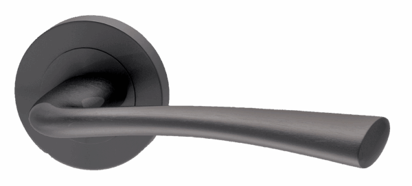 Neva Standard Door Handle Pack on Back Plate with Lock and 75mm Latch