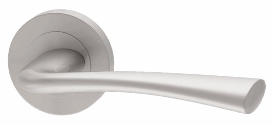 Struma Fire Door Handle Pack on Back Plate with Lock and 75mm Latch