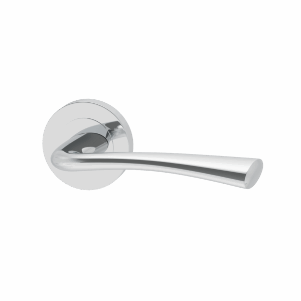 Weser Door Handle Bathroom Pack on with Lock and 75mm Latch